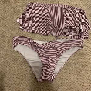 Hot Water two piece strapless bikini